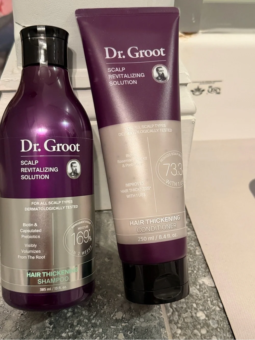 Scalp Revitalizing Hair Thickening Shampoo & Conditioner - Purple